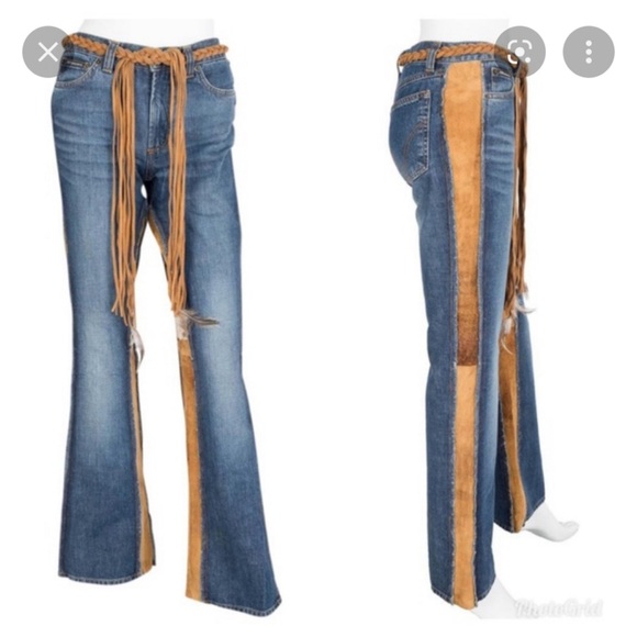 Dolce & Gabbana Denim - Dolce & Gabbana vintage jeans with suede panels